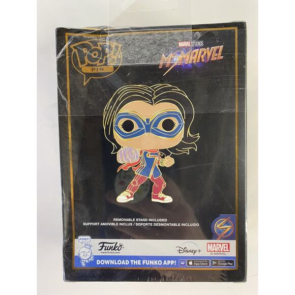Funko Pop! Pin Ms. Marvel SE Target Exclusive Enamel Pin w Stand - Picture 4 of 4